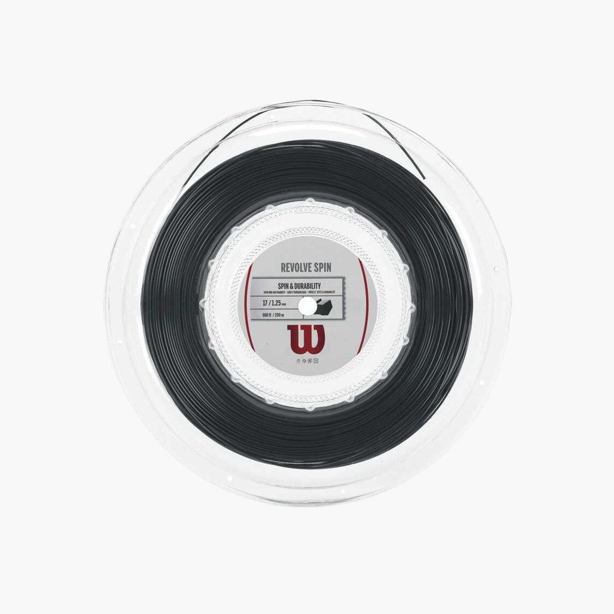 Wilson Revolve Spin 17 200m Rulo Kordaj Siyah