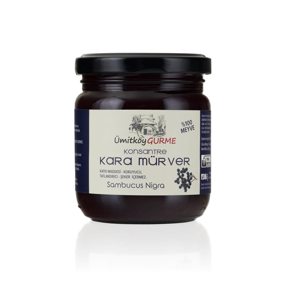% 100 Meyve Kara Mürver Konsantresi 230 g -Ümitköy Gurme