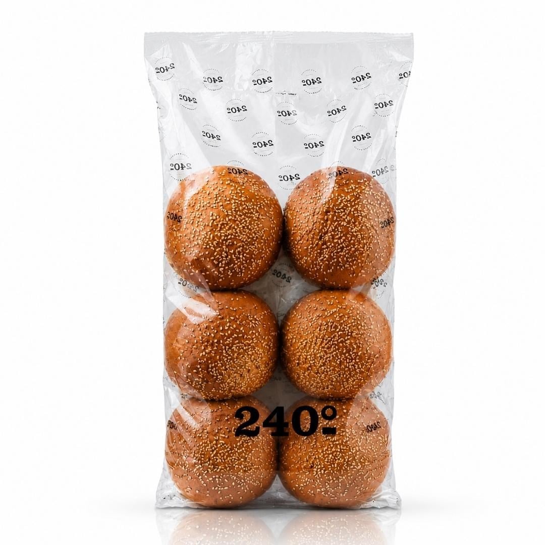 240 ° 6 lı Burger Ekmeği