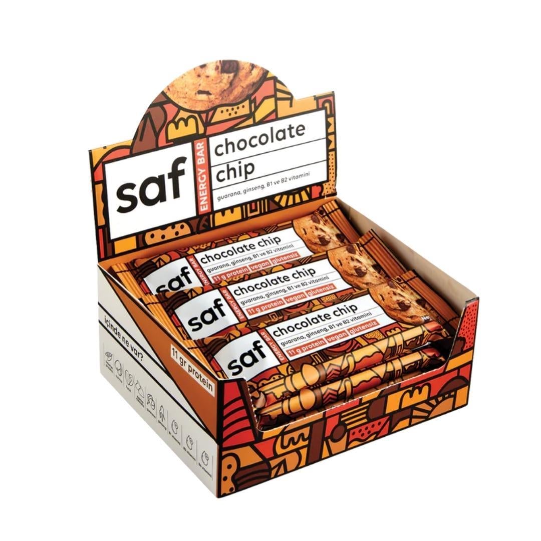 Chocolate Chip Energy Bar 50 gr - saf nutritoun