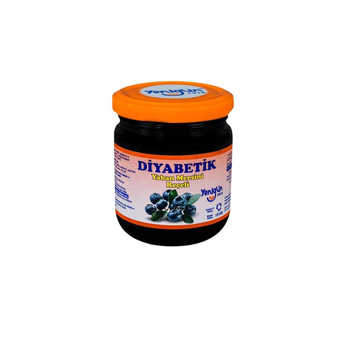 Diyabetik Yaban Mersini Reçeli 230 gr - Yenigün