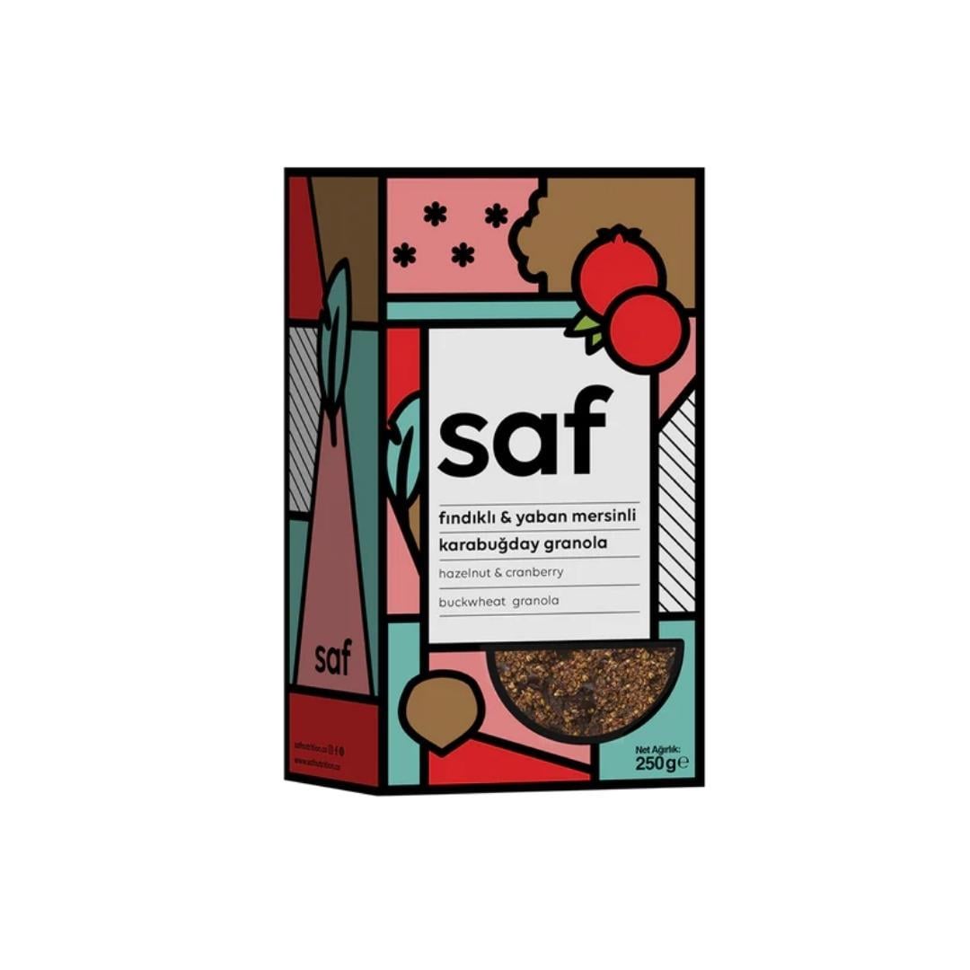 Fındıklı & Yaban Mersinli Karabuğday Granola 250 gr - saf nutritoun