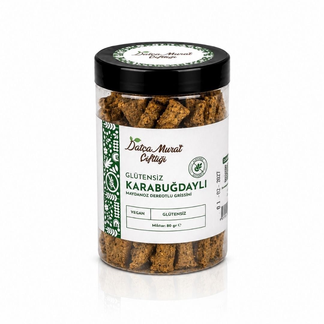 Glütensiz Karabuğdaylı Maydanoz Dereotlu Grissini 80g