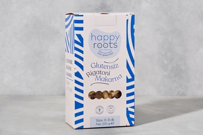 Glutensiz Rigatoni Makarna 250 gr - Happy Roots