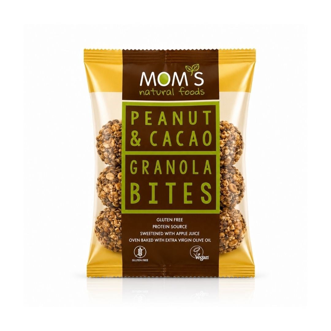 Glutensiz Yer Fıstığı Kakao Granola Bites 40gr - Mom's