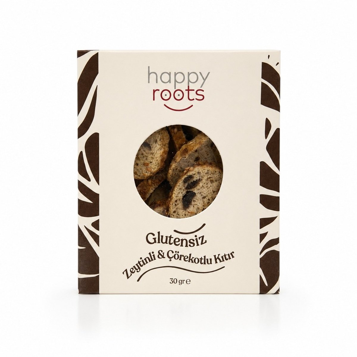 Glutensiz Zeytinli & çörekotu Kıtır 30 gr - Happy Roots