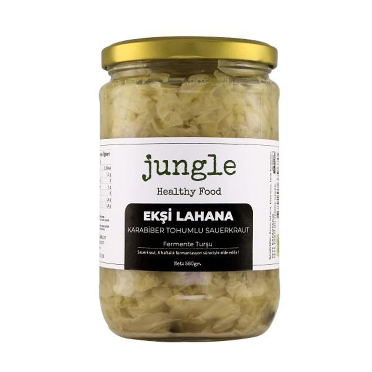 Jungle - Ekşi Lahana Sauerkraut - Karabiber Tohumlu - 580 gr