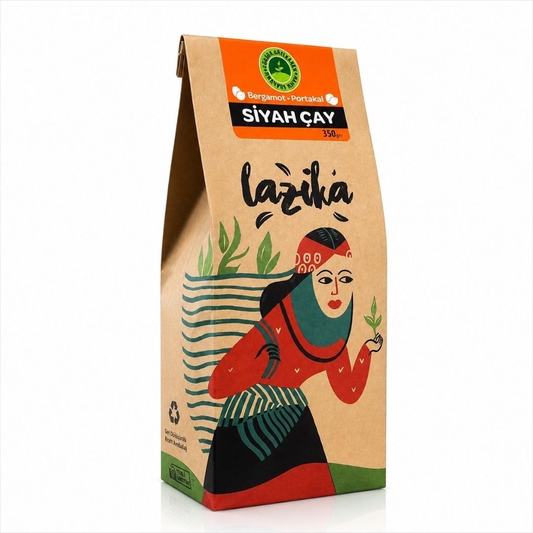 Lazika - Bergamot Portakal Siyah Çay