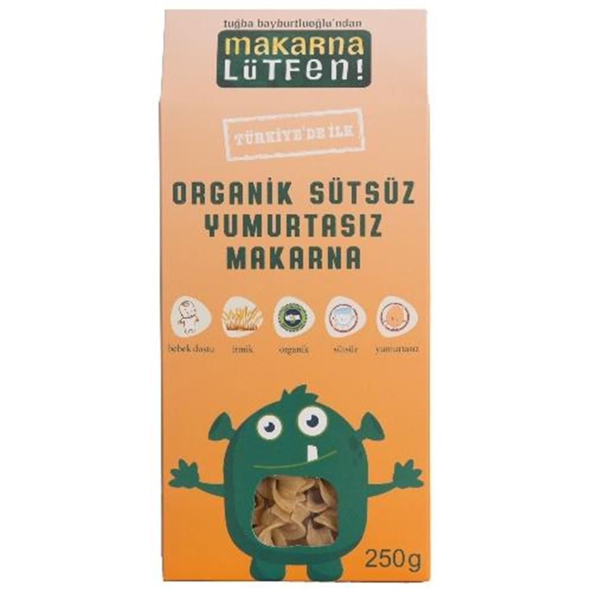 Makarna Lütfen Organik Sütsüz Yumurtasız Makarna 250 Gr