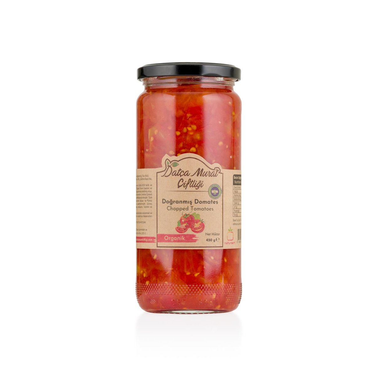 Organik Doğranmış Domates 450 Gr