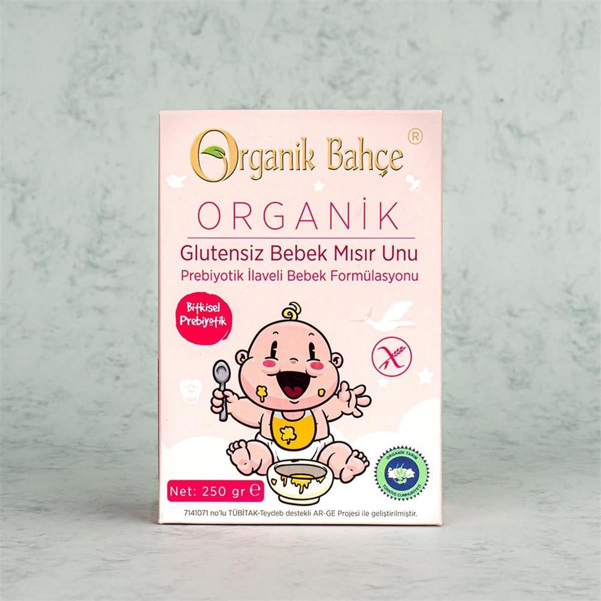 Organik Glutensiz Bebek Mısır Unu 250 gr-Org Bahçe