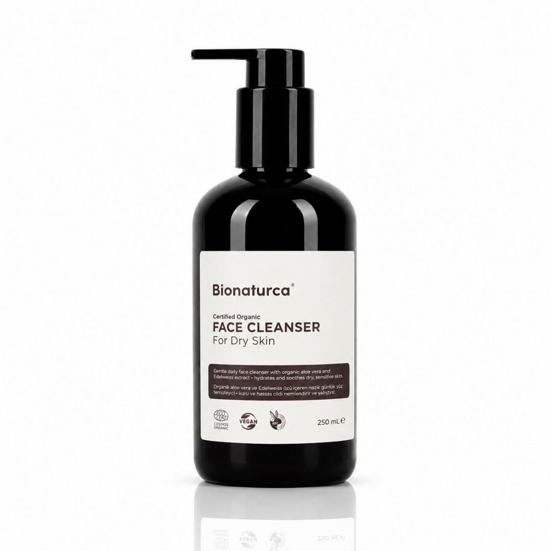Organik Sertifikalı Kuru Ciltler İçin Yüz Temizleme Jeli 250 ml-Bionaturca