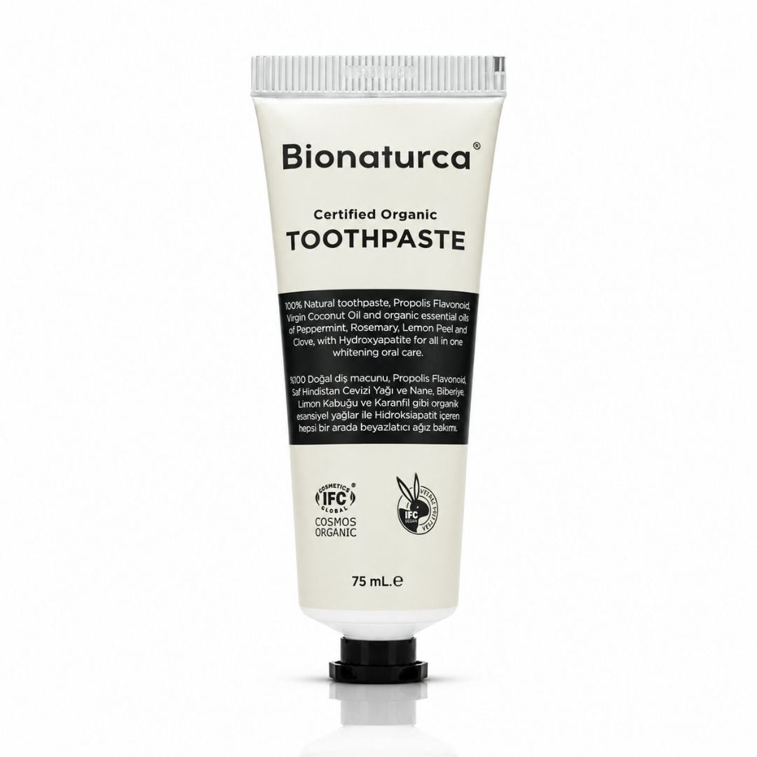 Organik Sertifikalı Tam Koruma Etkili Beyazlatıcı Diş Macunu 75 ml