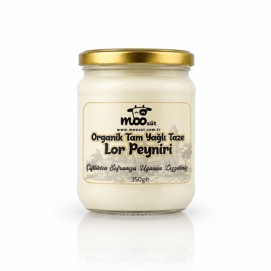 Organik Tam Yağlı Taze Lor Peynir 350 gr - Moo Süt