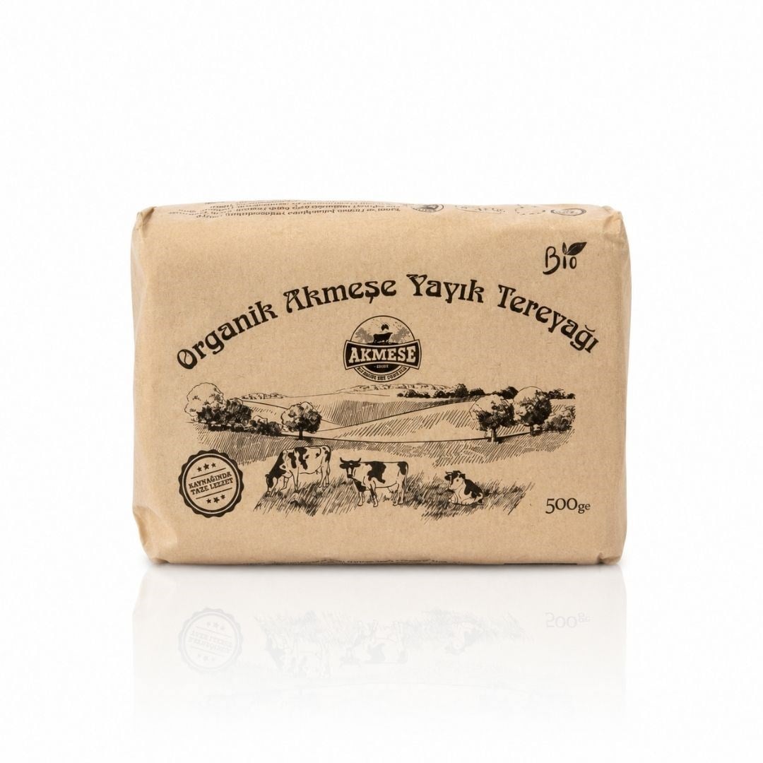 Organik Yayık Tereyağı 500 gr - Akmeşe