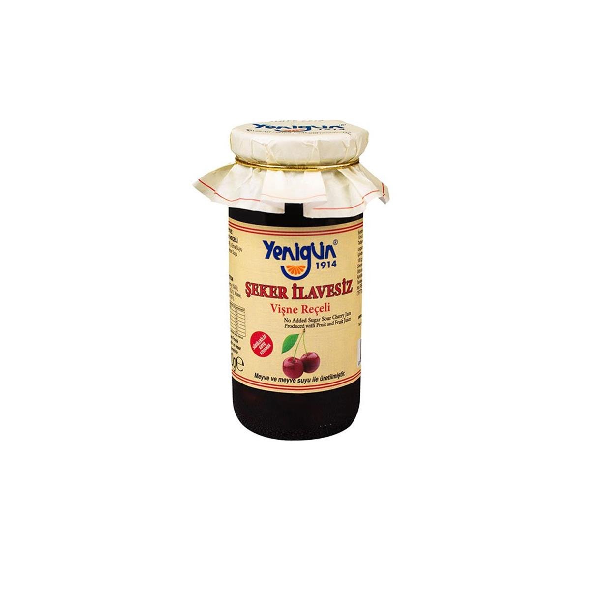 Şeker İlavesiz Vişne Reçeli 290 gr - Yenigün