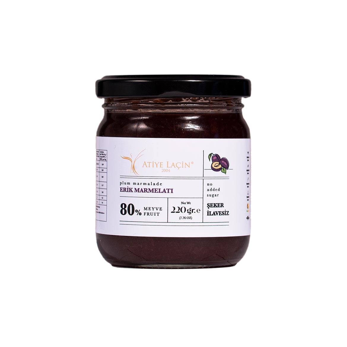 Şekersiz Erik Marmelatı 220 gr - Atiye Laçin