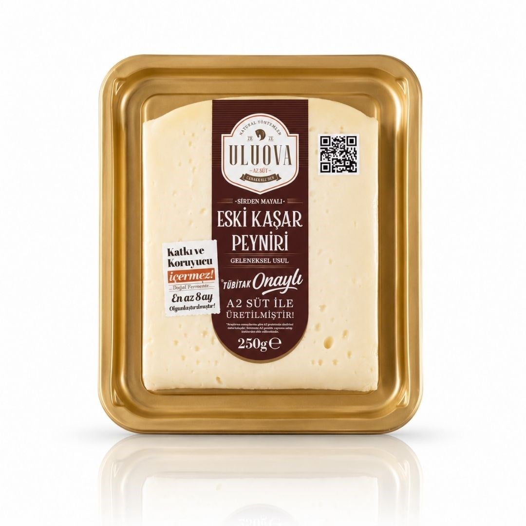 Tam Yağlı Olgunlaştırılmış Eski Kaşar Peyniri 250 gr - Uluova