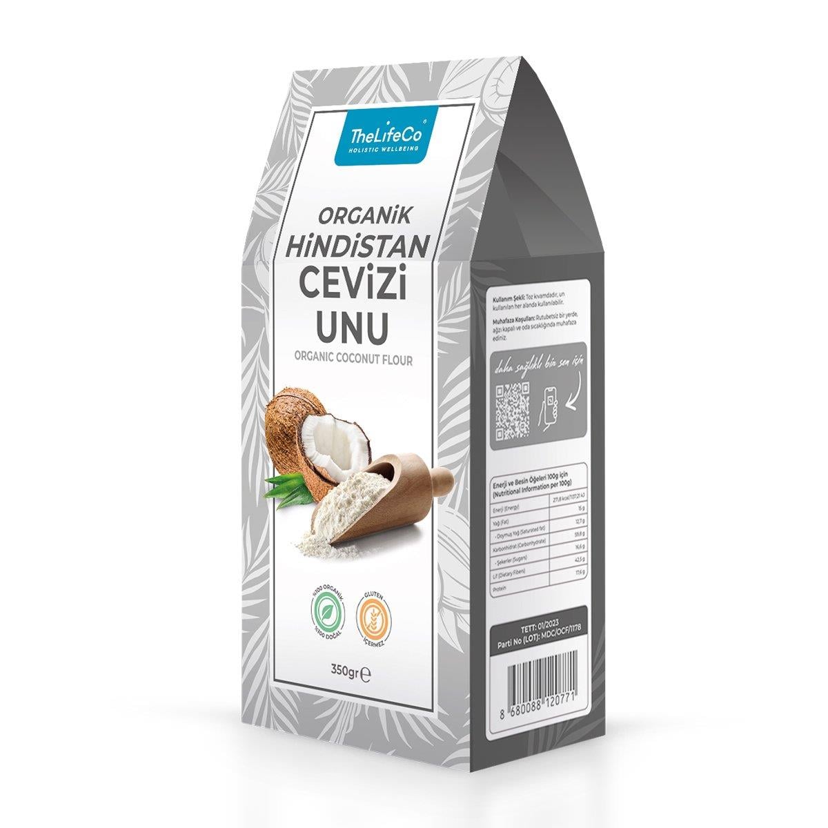 TheLifeCo Organik Hindistan Cevizi Unu 350 gr