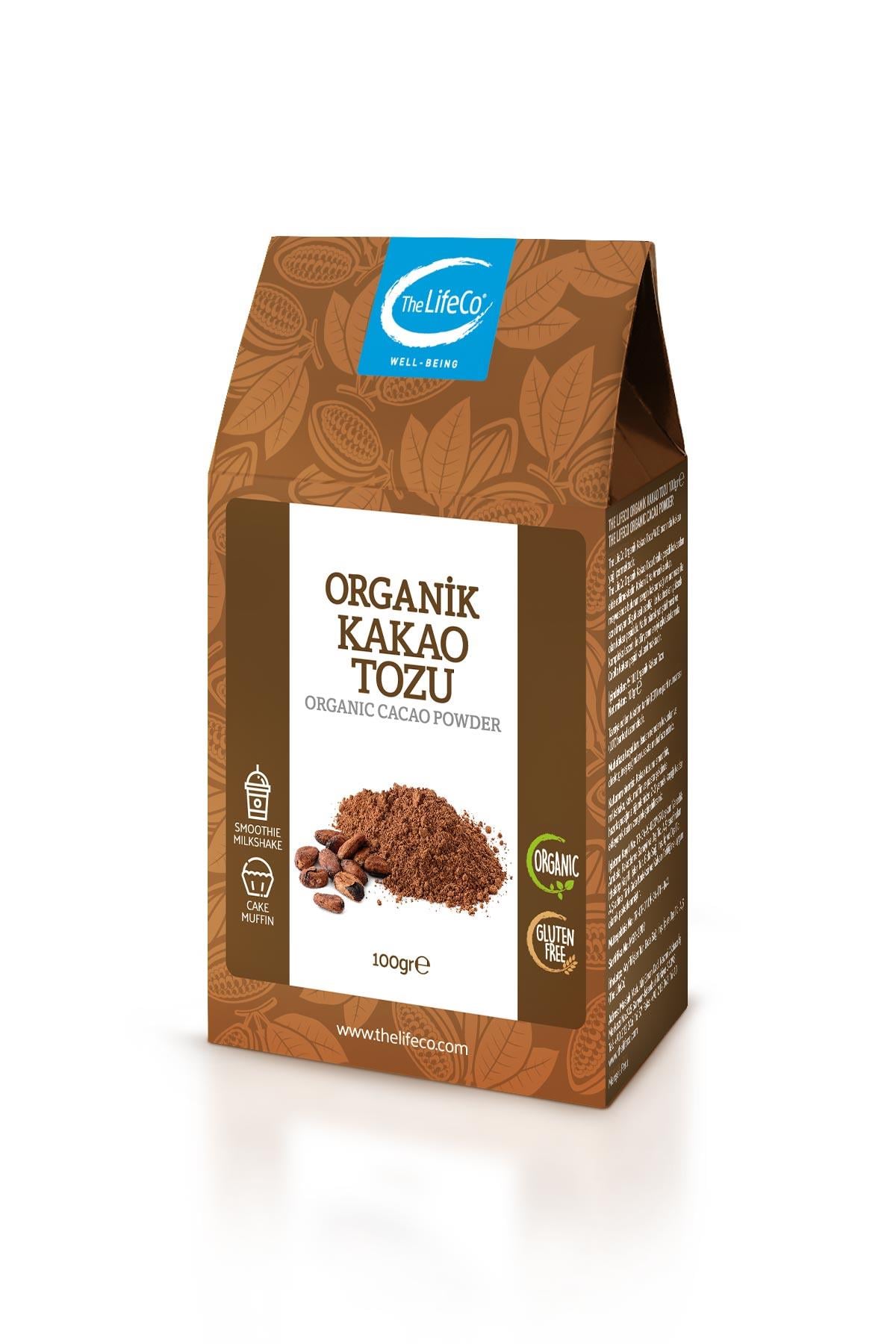TheLifeCo Organik Kakao Tozu 100  gr