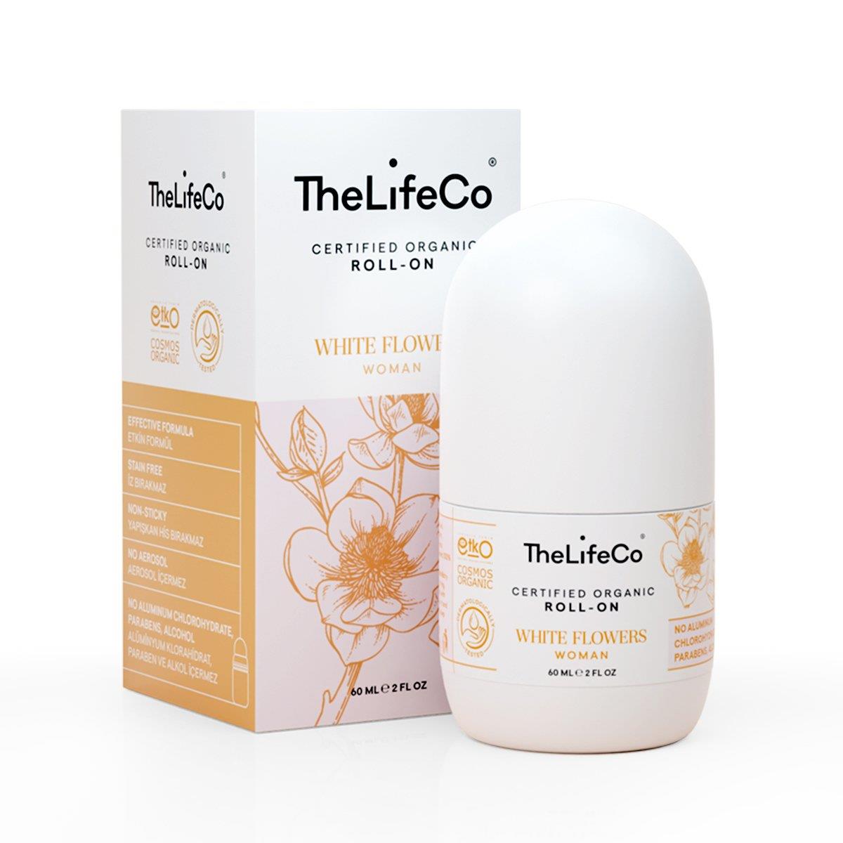TheLifeCo Organik Roll-on Deodorant White Flowers 60ml (KADIN