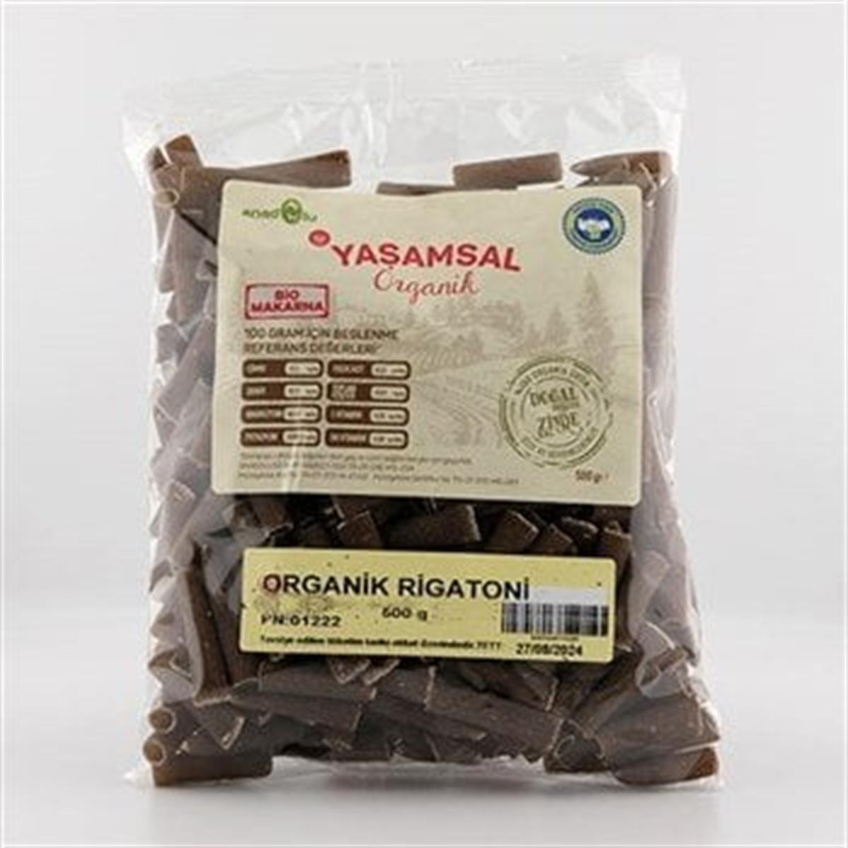 Yaşamsal Organik - Karakılçık Organik Makarna (Rigatoni) 500 gr