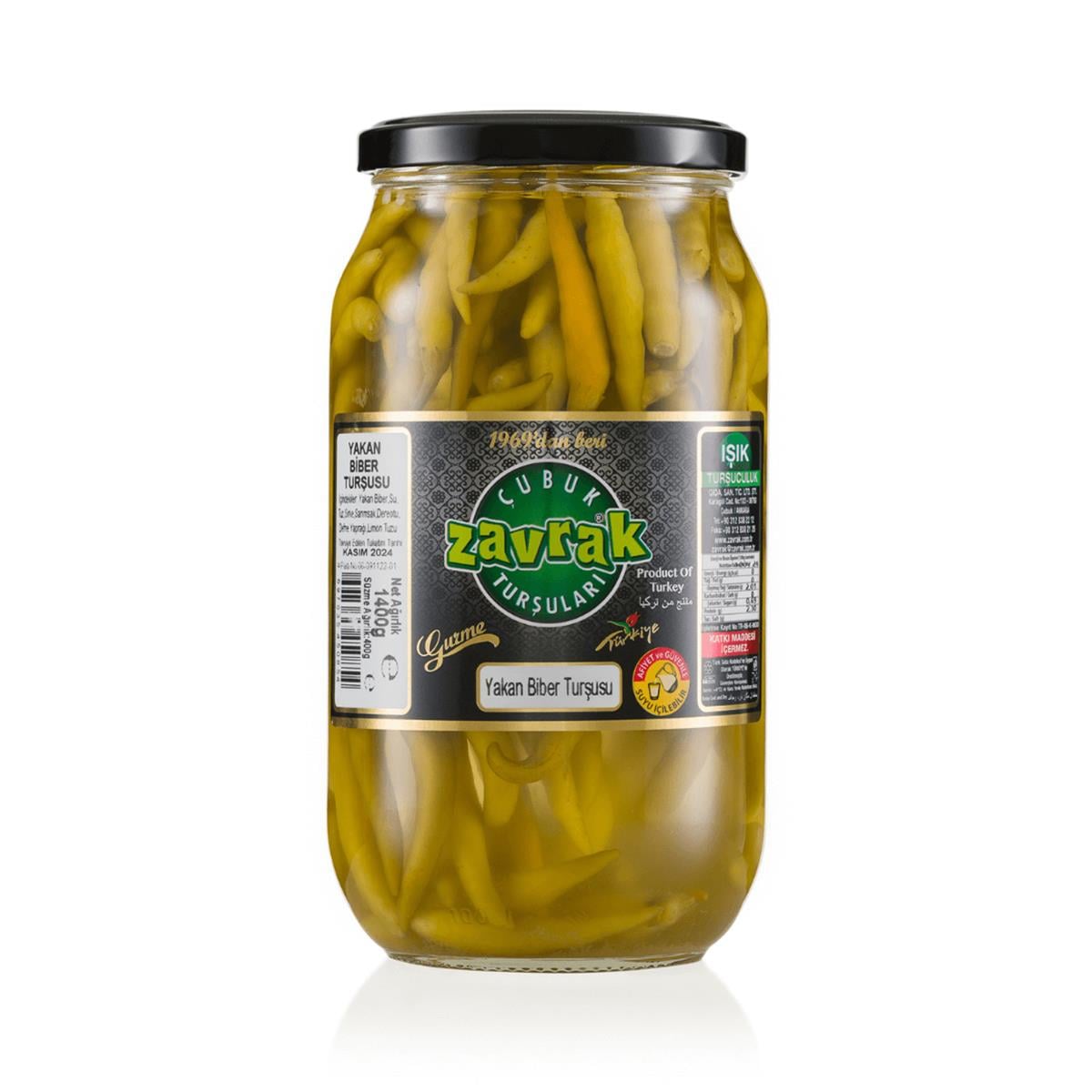 Zavrak Naturel Yakan Biber Turşusu