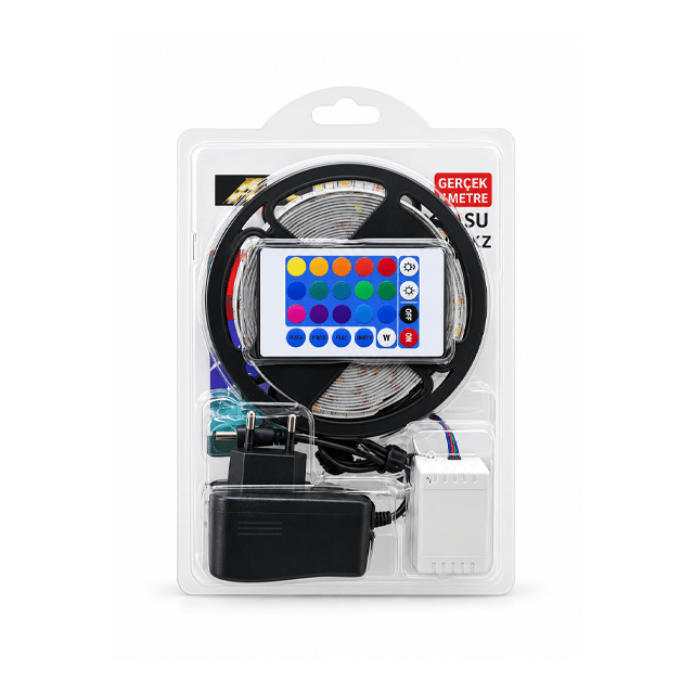 Atc Şerit Led 5mt Rgb Kumandalı Tek Çipli