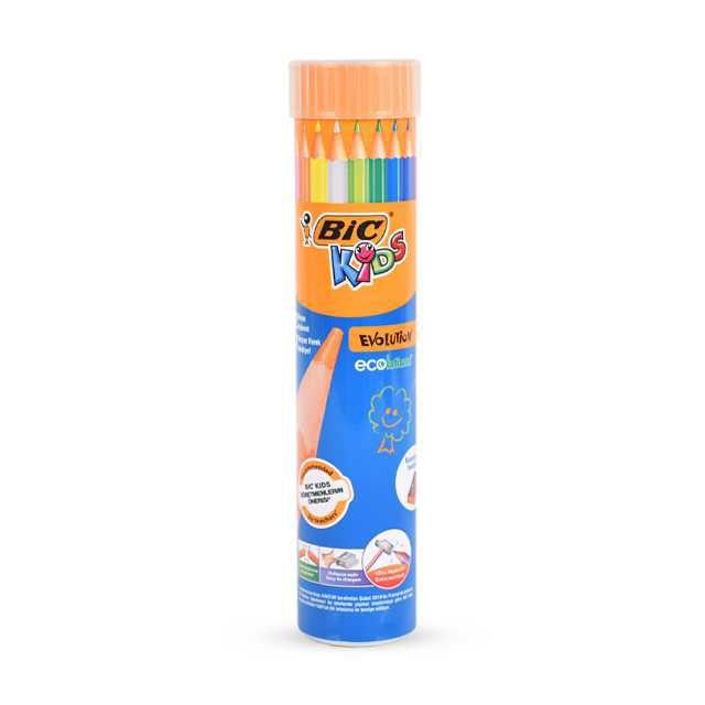 Bic Evolution Kuru Boya 12+1 Metal Tüp
