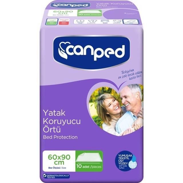 Canped Yatak Koruma Örtüsü Extra 10 lu 60x90cm
