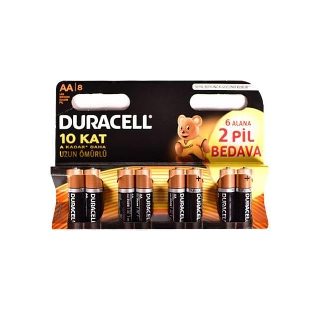 Duracell 8li Aa Kalem Pil