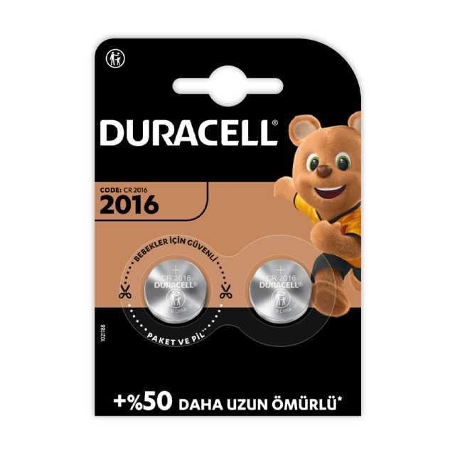 Duracell Cr-2016 2 li 3V Pil