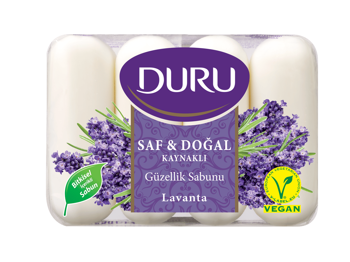 Duru Saf Ve Doğal 4*70gr Lavanta