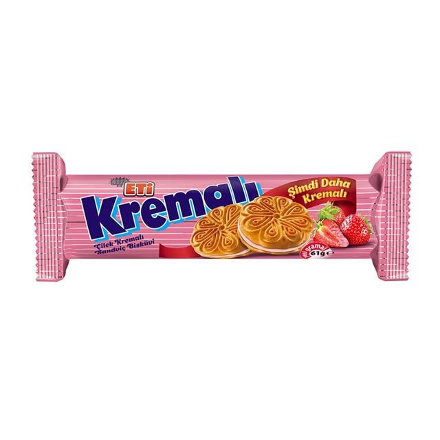 Eti Kremalı Çilekli 61gr