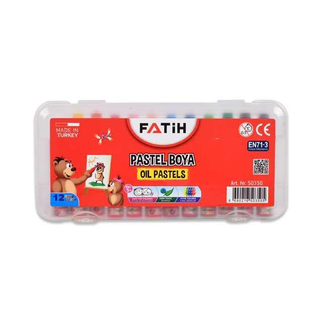 Fatih 12 Renk Çantalı Pastel Boya