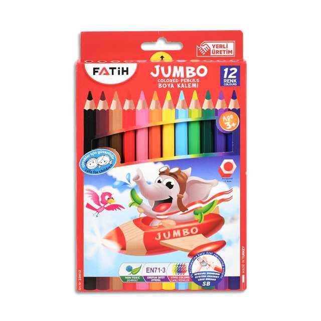 Fatih Jumbo 12 li Tamboy Kuru Boya