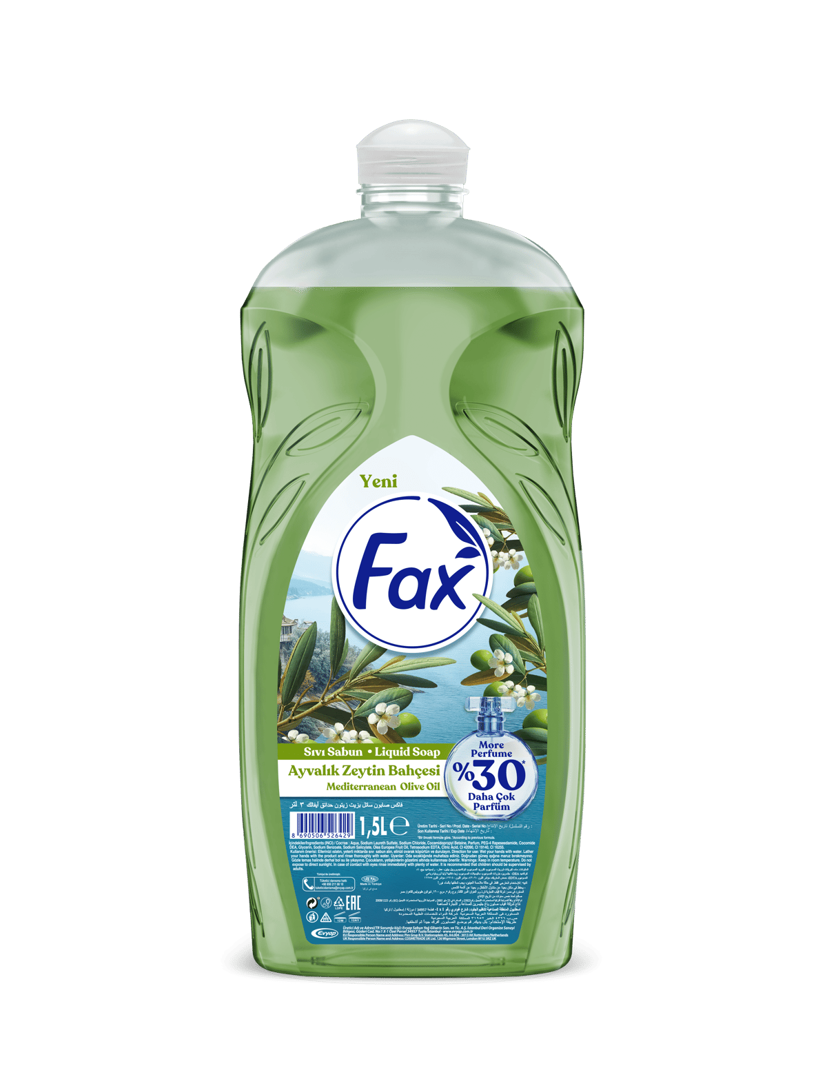 Fax Sıvı Sabun 1,5lt Zeytinyağlı