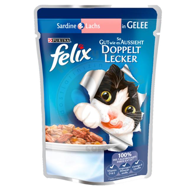 Felix Somon Sardalyalı Kedi Maması Pouch 85gr