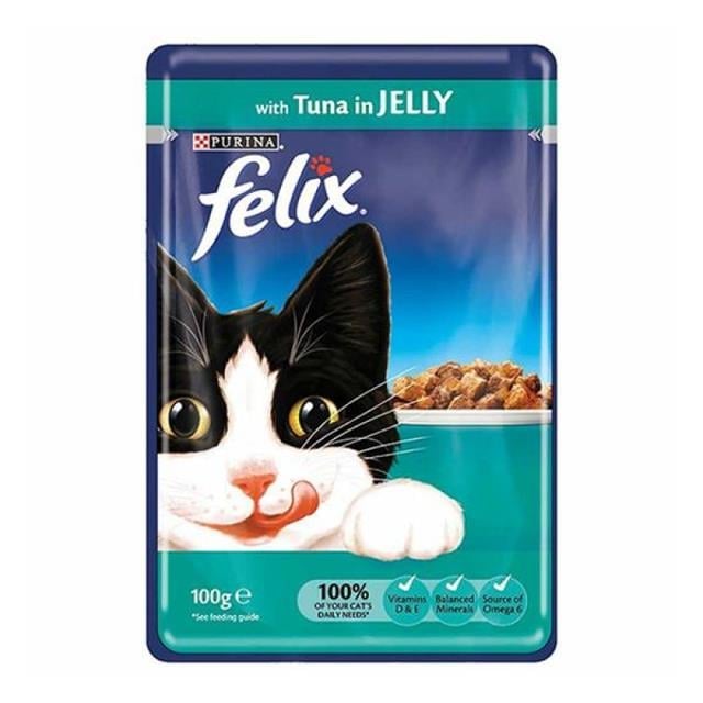 Felix Ton Balıklı Yaş Kedi Maması Pouch 80gr