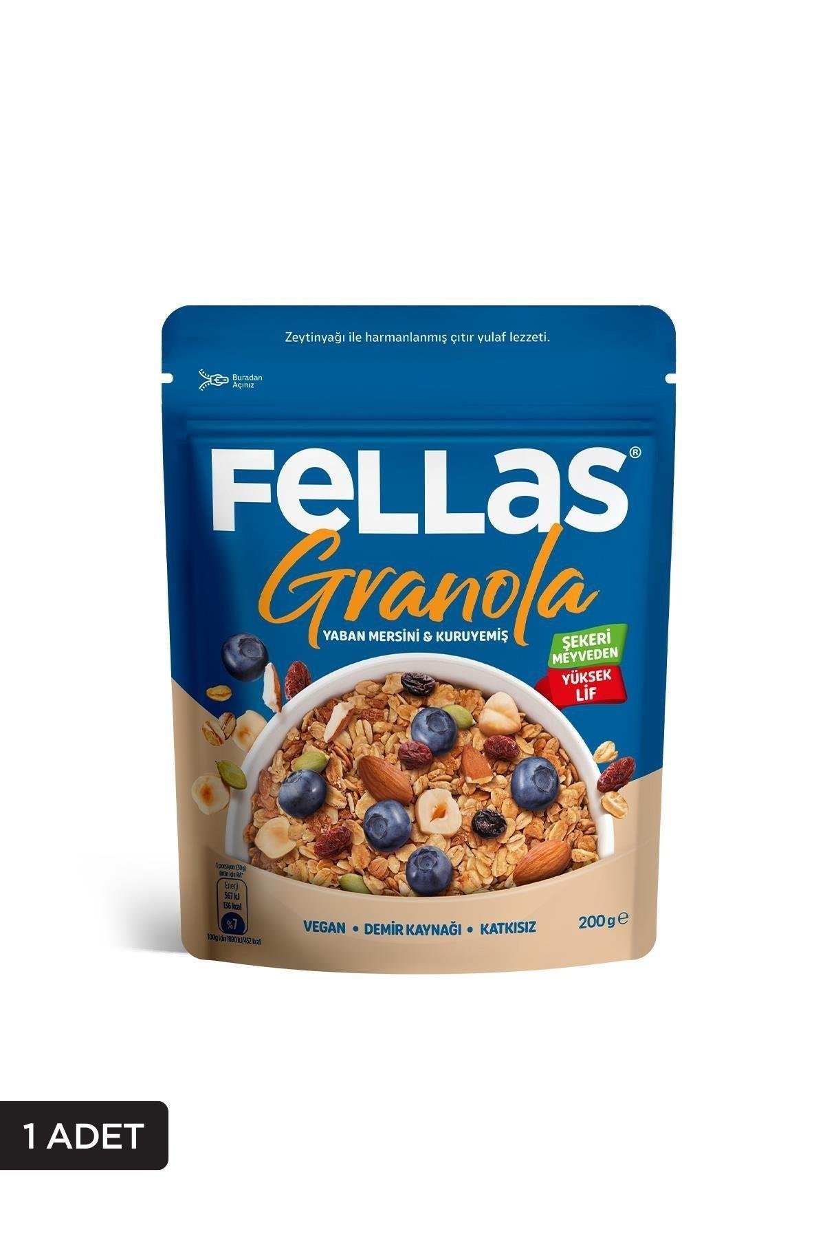 Fellas Granola Yaban Mersini-Kuruyemiş 300GR