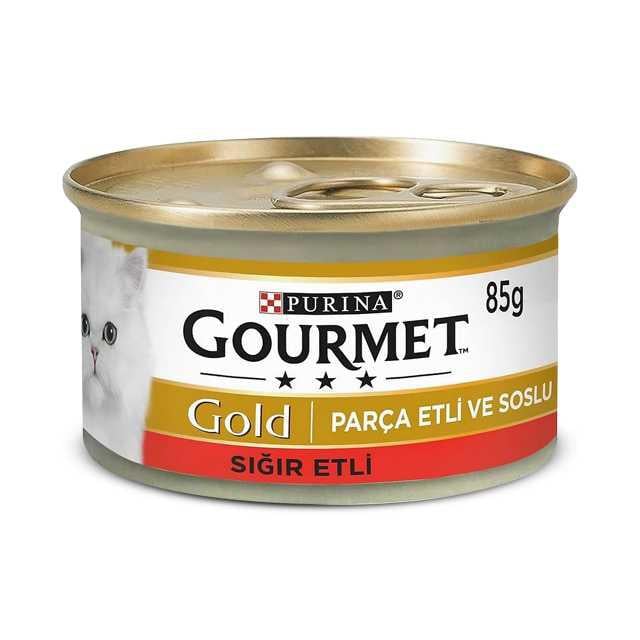 Gourmet Gold Kedi Konserve Yaş Mama Sığır Etli85gr
