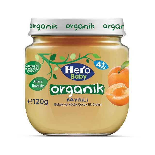 Hero Baby Organik Kayısı 120gr