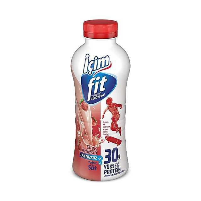 İçim Fit Protein Süt Çilekli  500 ml Uht Laktozsuz
