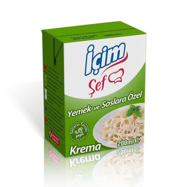 İçim Y.Yağlı  Krema 200ml Yemeklik