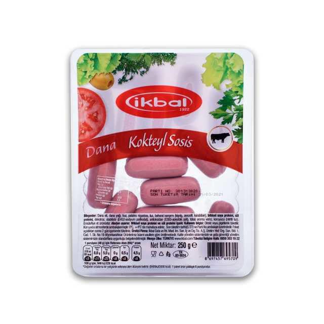 İkbal Dana Kokteyl Sosis 250gr