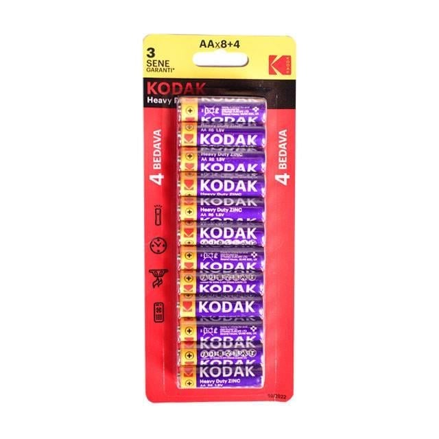 Kodak 8+4 Çinko Kalem Pil