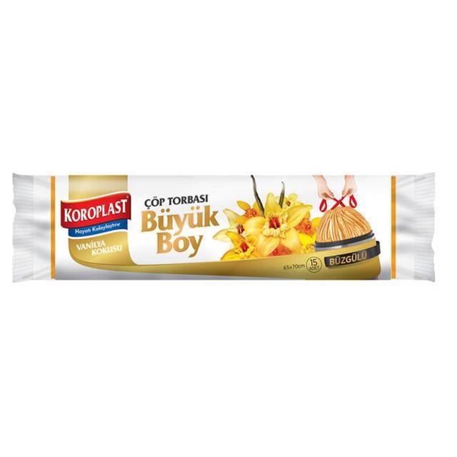 Koroplast Buzgulü Çöp Torbası Büyük Vanilya
