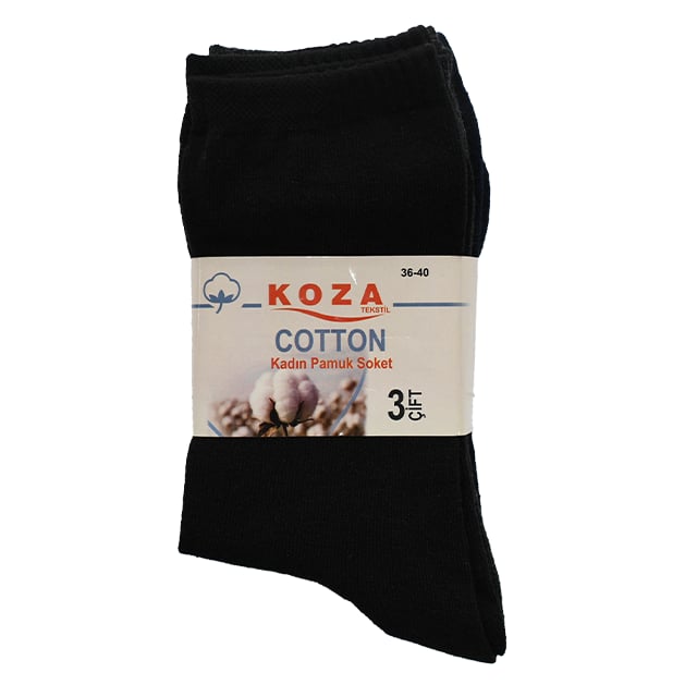 KOZA BAYAN 3 lu KOTON SOKET CORAP