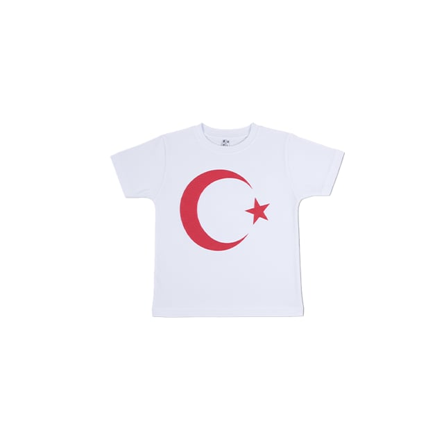 KZ BAYRAKLI KISA KOL TSHIRT 5-8 YAS