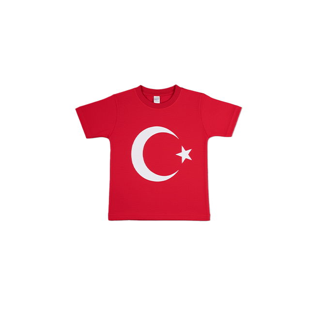 KZ BAYRAKLI KISA KOL TSHIRT 5-8 YAS